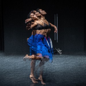 A dancer’s moves can be perceived in this high exposure picture